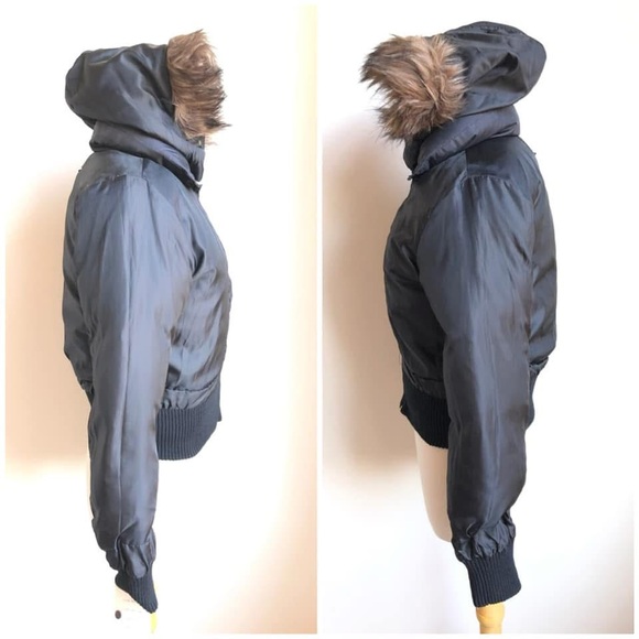 NEW S NINE WEST Quilt Jacket Down Hood - Picture 12 of 16